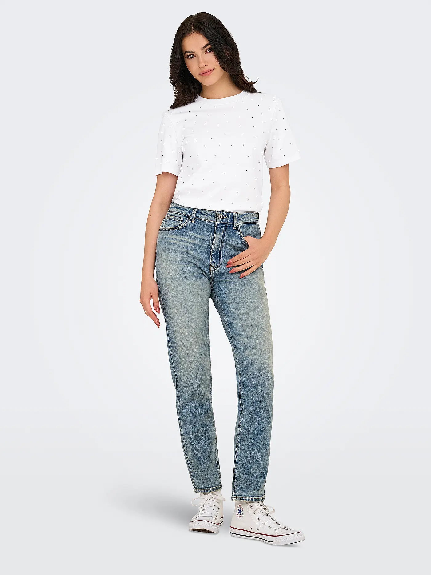 ONLY | T-Shirt ONLMONJA | weiss